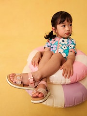 Pink Animal Print Buckle Sandals - Image 2 of 8