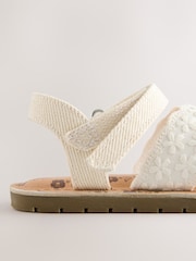 White Broderie Sandals - Image 4 of 5