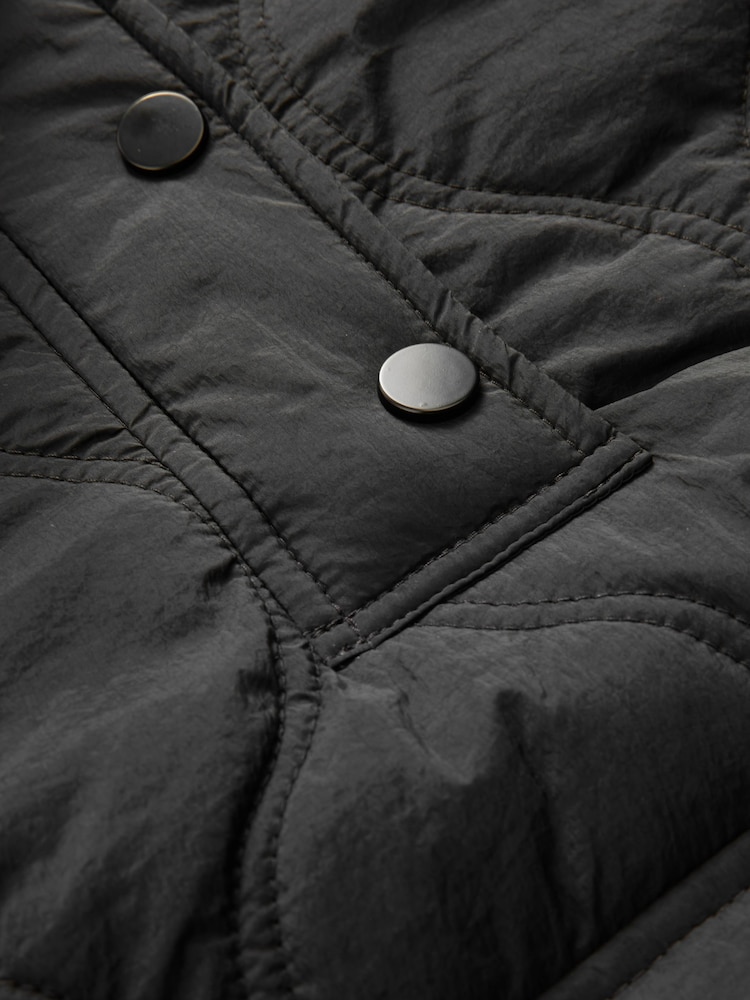 Negro - Chaqueta acolchada sin cierres - Imagen 11 de 11