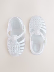 Iridescent White Fisherman Jelly Sandals - Image 1 of 5