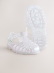 Iridescent White Fisherman Jelly Sandals - Image 5 of 5