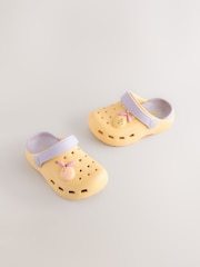 Yellow Fruit Standard Fit (F) Marble Comfort Clogs - Image 1 of 6