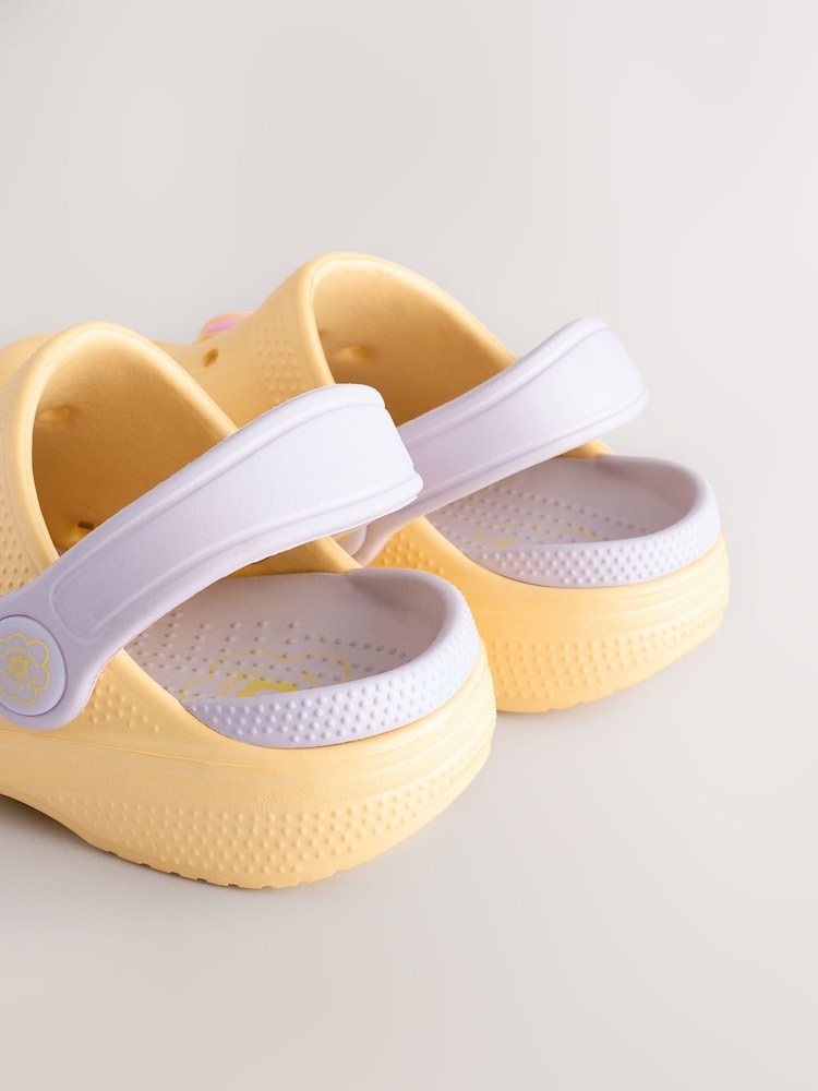 Yellow Fruit Standard Fit (F) Marble Comfort Clogs - Image 6 of 6
