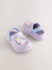 Lilac Purple Peppa Pig License Clogs - Image 1 of 4