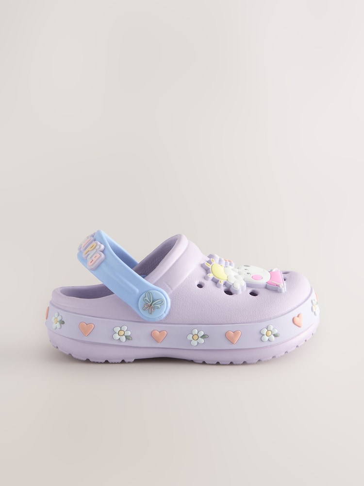 Lilac Purple Peppa Pig License Clogs - Image 2 of 4