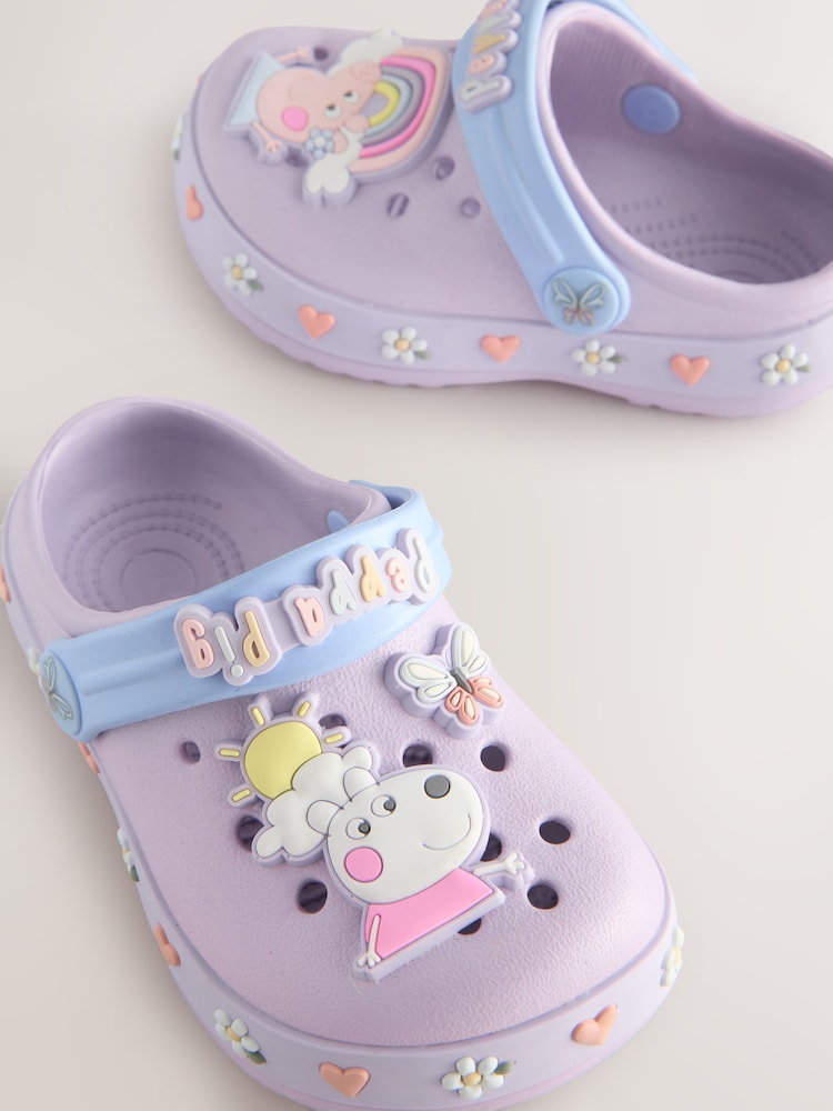 Lilac Purple Peppa Pig License Clogs - Image 3 of 4