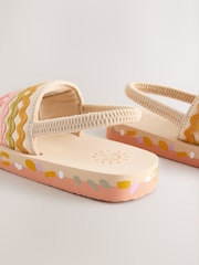 Neutral Ric Rac Elastic Back Sliders - Image 7 of 8