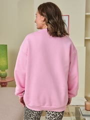 Eleanor Bowmer Pink It's All Good Oversized Sweatshirt - Image 3 of 5