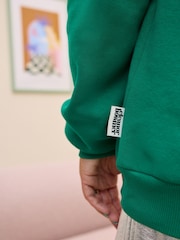 Eleanor Bowmer Green Christmas Santa Claws Oversized Sweatshirt - Image 11 of 14