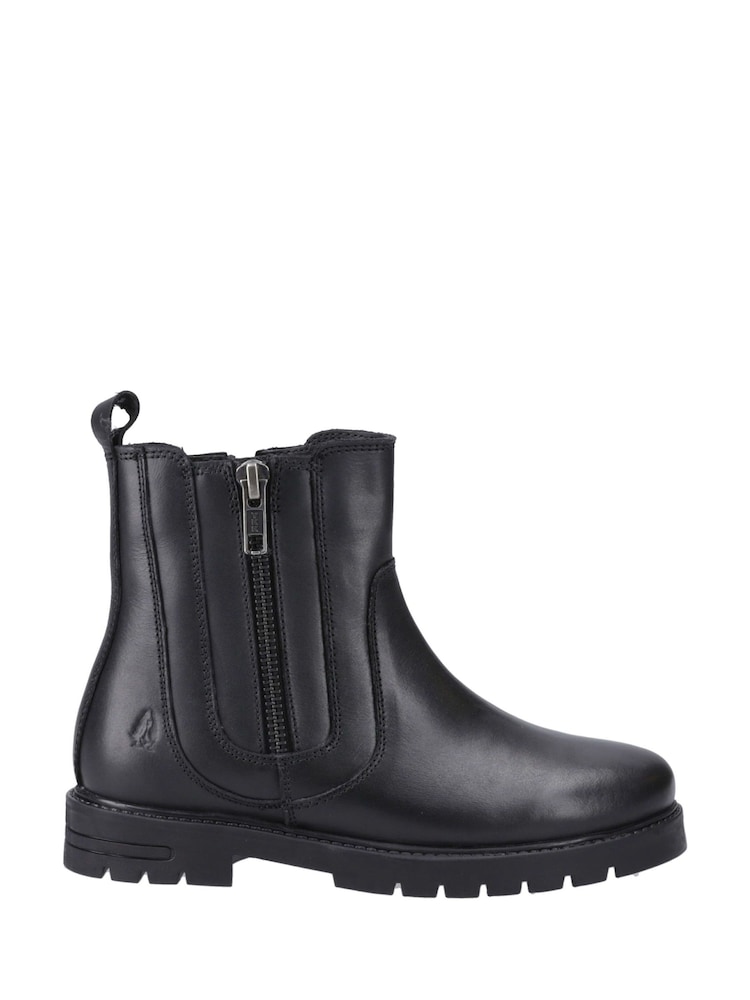 Hush Puppies Black Liana Junior Zip Boot - Image 1 of 5 Hush Puppies Black Liana Junior Zip Boot - Image 1 of 5