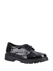 Hush Puppies Black Patent Maxine Senior School Shoes - Image 3 of 4