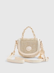 River Island Brown Raffia Mini Bag - Image 1 of 5
