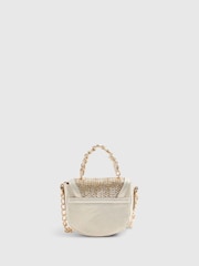 River Island Brown Raffia Mini Bag - Image 2 of 5