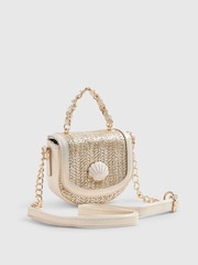 River Island Brown Raffia Mini Bag - Image 3 of 5