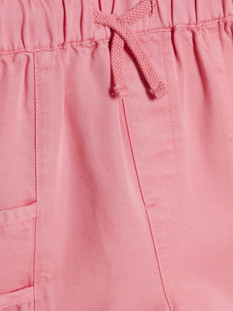 River Island Pink Tencel Aysmmetric Top & Shorts Set - Image 4 of 4