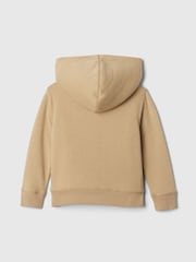 Marrón - Sudadera con capucha, cremallera y forro de sherpa con el logotipo de Gap (6 meses - 5 años) - Imagen 2 de 3