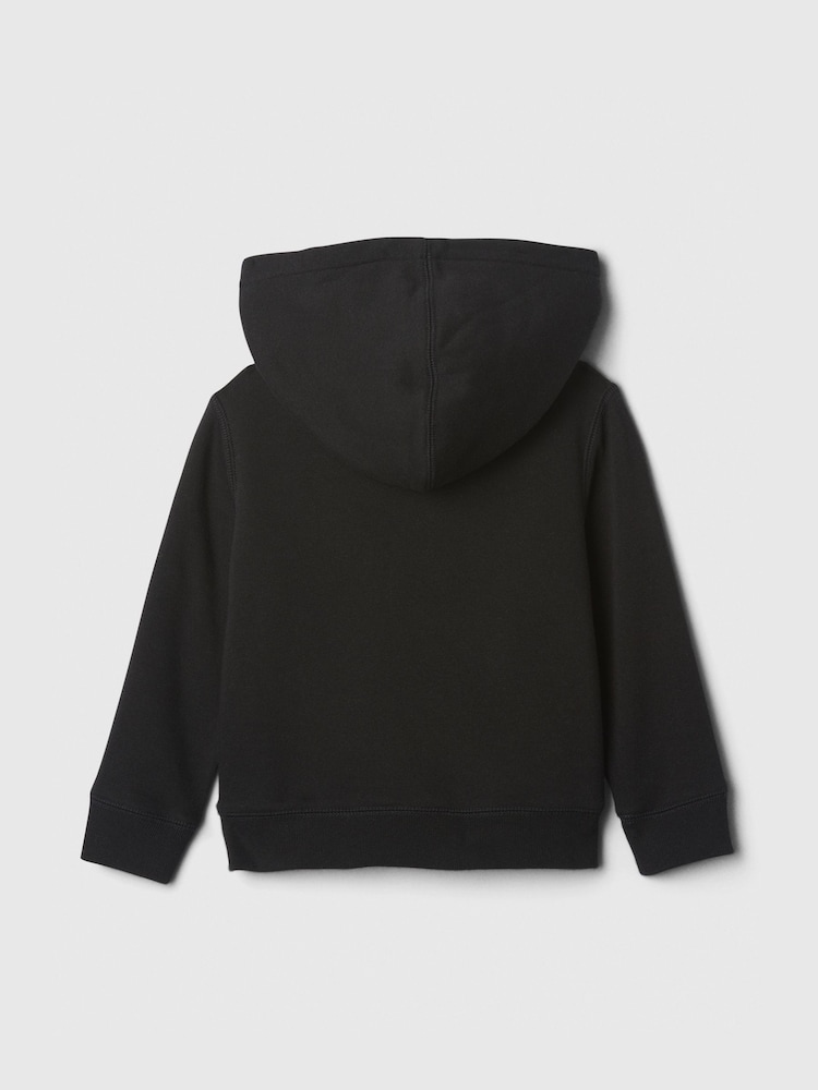 Gap Black Logo Sherpa-Lined Zip Hoodie (6mths-5yrs) - Image 2 of 3