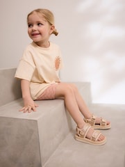 Gold Metallic Trekker Sandals - Image 2 of 8