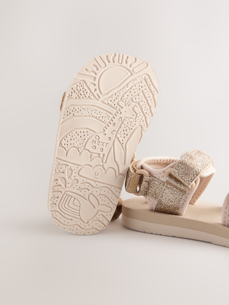 Gold Metallic Trekker Sandals - Image 8 of 8