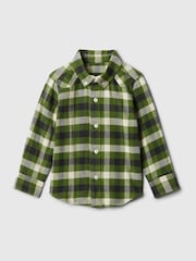 Gap Green Organic Cotton Flannel Shirt (6mths-5yrs) - Image 1 of 3