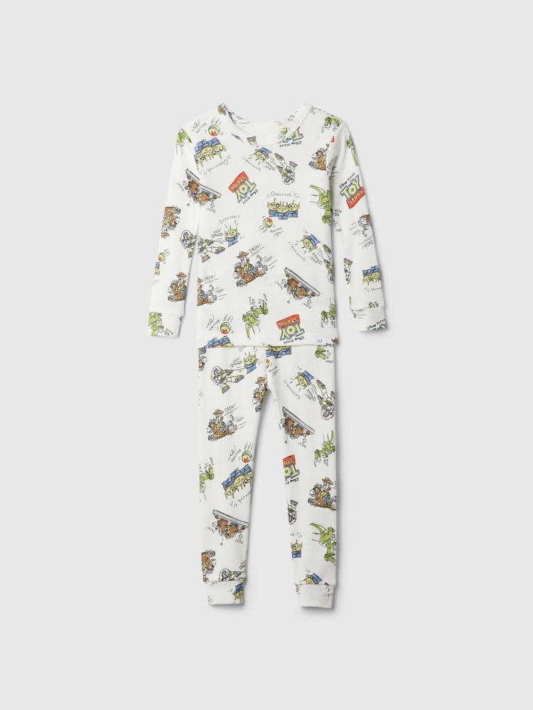 Gap White Disney Toy Story Cotton Long Sleeve Pyjama Set (12mths-5yrs) - Image 1 of 2