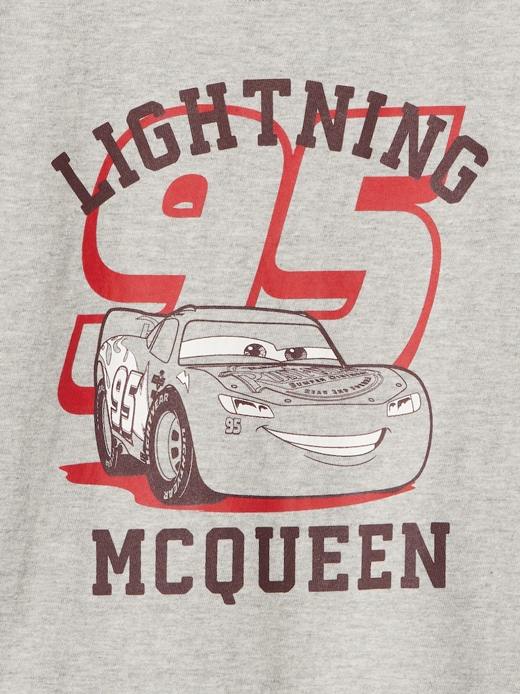 Gap Grey Lightning McQueen Disney Cars Graphic Long Sleeve T-Shirt (6mths-5yrs) - Image 3 of 3