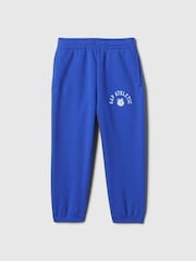 Gap Blue Vintage Athletic Logo Fleece-Lined Joggers (6mths-5yrs) - Image 1 of 2