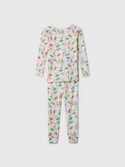 Gap Grey Lights Christmas Print Pyjamas (6mths-5yrs) - Image 2 of 3