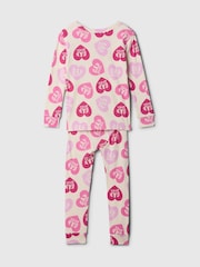 Gap Pink Barbie Heart Cotton Long Sleeve Pyjamas (12mths-5yrs) - Image 2 of 2