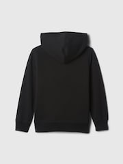 Gap Black Logo Sherpa-Lined Zip-Up Hoodie (4-13yrs) - Image 2 of 3