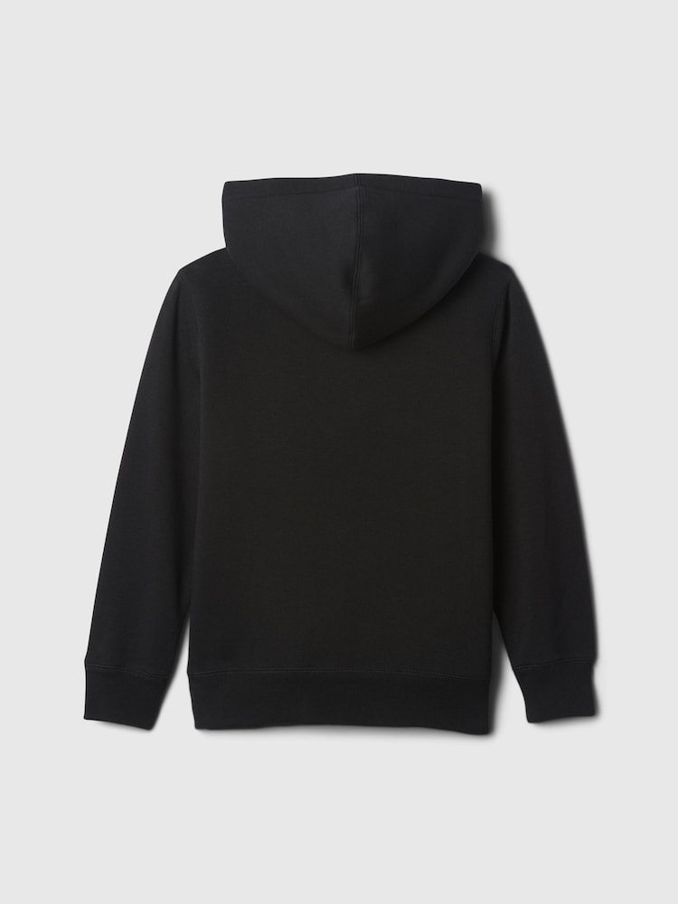 Gap Black Logo Sherpa-Lined Zip-Up Hoodie (4-13yrs) - Image 2 of 3