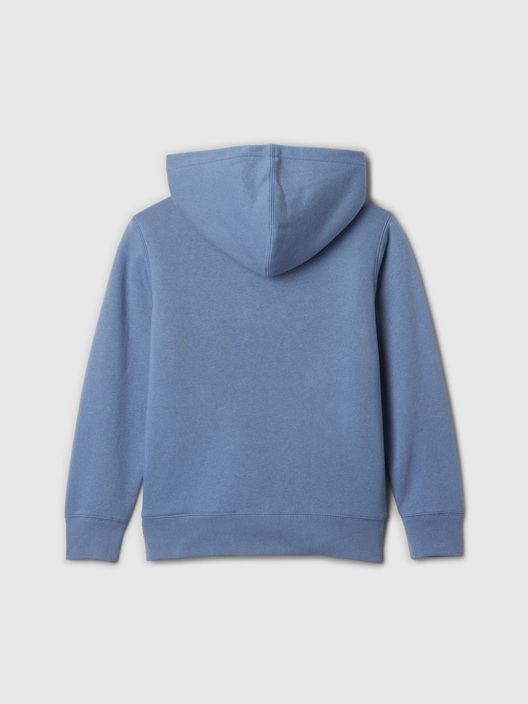 Gap Blue Logo Sherpa-Lined Zip-Up Hoodie (4-13yrs) - Image 2 of 3