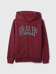 Gap Red Logo Sherpa-Lined Zip-Up Hoodie (4-13yrs) - Image 5 of 5