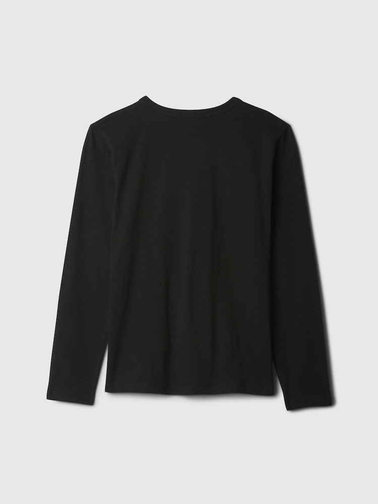 Gap Black Space Long Sleeve Crew Neck Graphic T-Shirt (4-13yrs) - Image 2 of 3 Gap Black Space Long Sleeve Crew Neck Graphic T-Shirt (4-13yrs) - Image 2 of 3