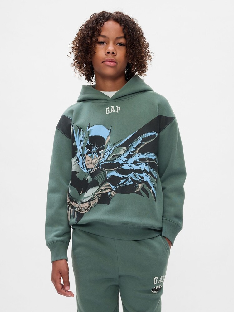 Gap Green Batman Vintage Soft Logo Hoodie (4-13yrs) - Image 1 of 5