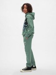 Gap Green Batman Vintage Logo Soft Fleece-Lined Joggers (4-13yrs) - Image 3 of 5