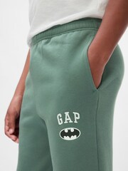 Gap Green Batman Vintage Logo Soft Fleece-Lined Joggers (4-13yrs) - Image 4 of 5