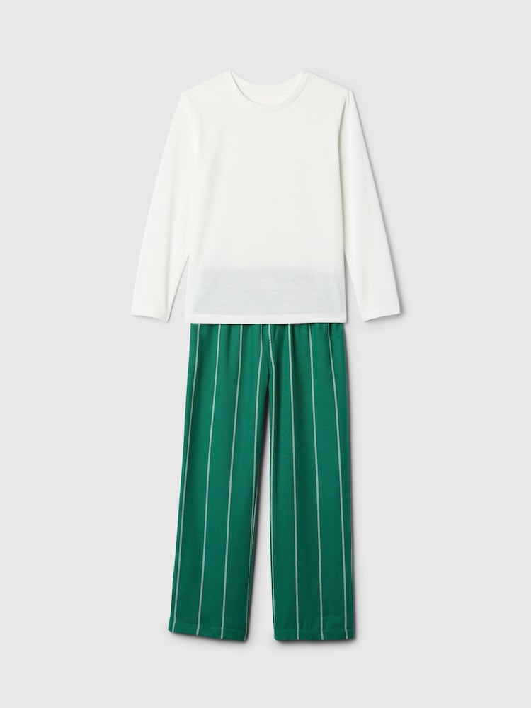 Gap White Long Sleeve Pyjama Set (4-13yrs) - Image 1 of 3