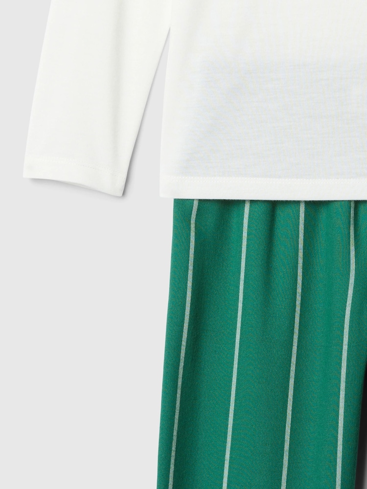 Gap White Long Sleeve Pyjama Set (4-13yrs) - Image 3 of 3