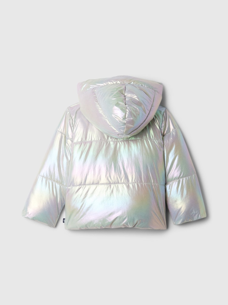 Gap Silver Shine Puffer Jacket (6mths-5yrs) - Image 2 of 3