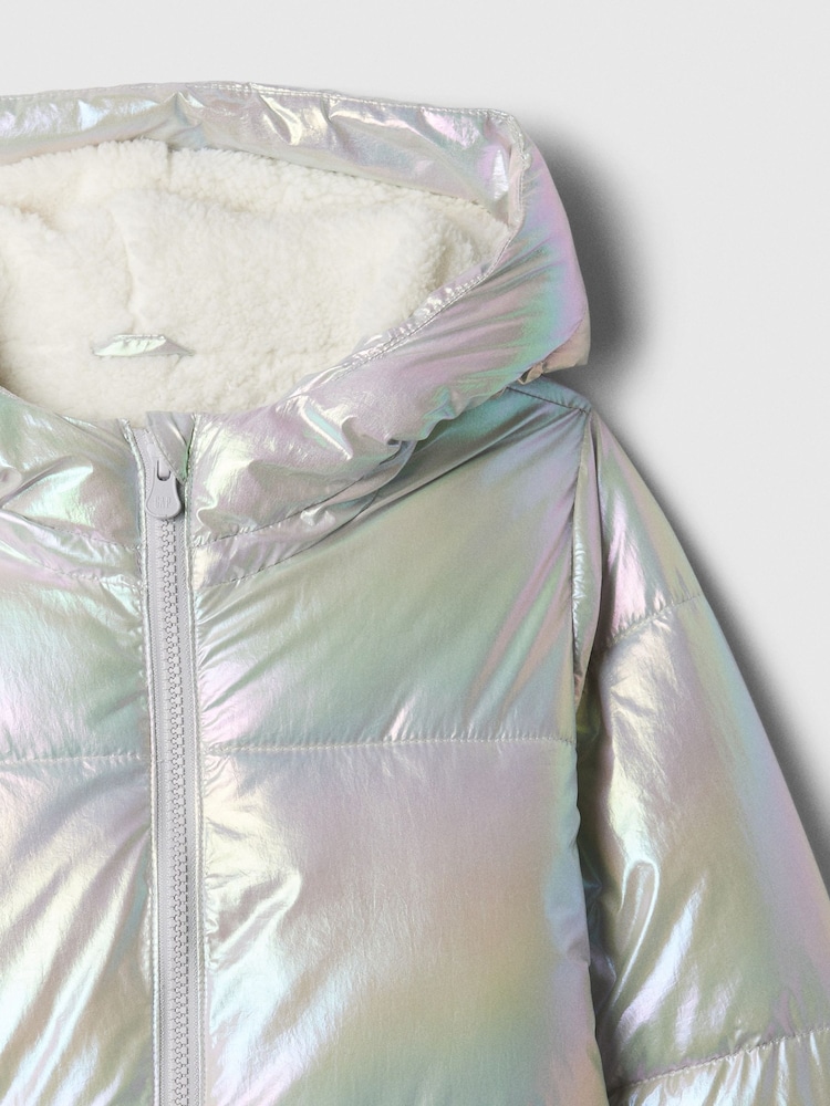 Gap Silver Shine Puffer Jacket (6mths-5yrs) - Image 3 of 3