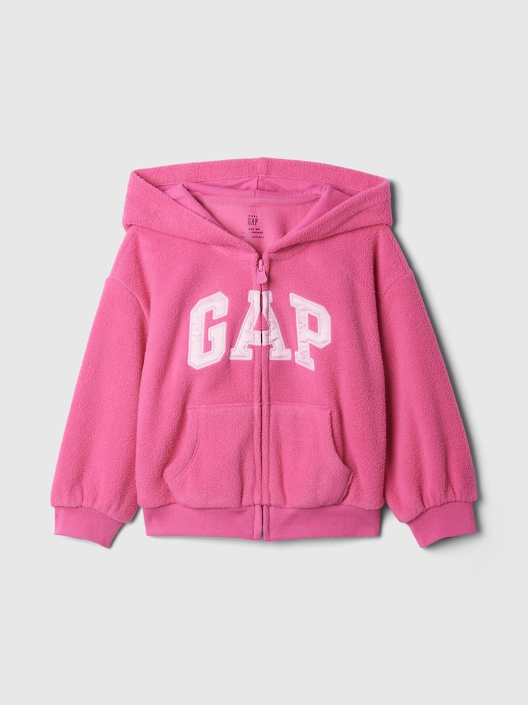 Gap Pink Logo Zip Up Hoodie (6mths-5yrs) - Image 1 of 3