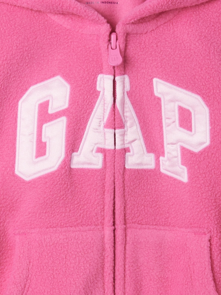 Gap Pink Logo Zip Up Hoodie (6mths-5yrs) - Image 3 of 3
