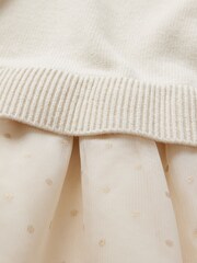 Gap Cream 2-in-1 Jumper Tulle Dress (6mths-5yrs) - Image 2 of 2
