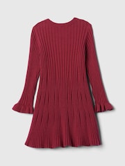 Gap Burgundy Red CashSoft Rib Jumper Dress (6mths-5yrs) - Image 3 of 3