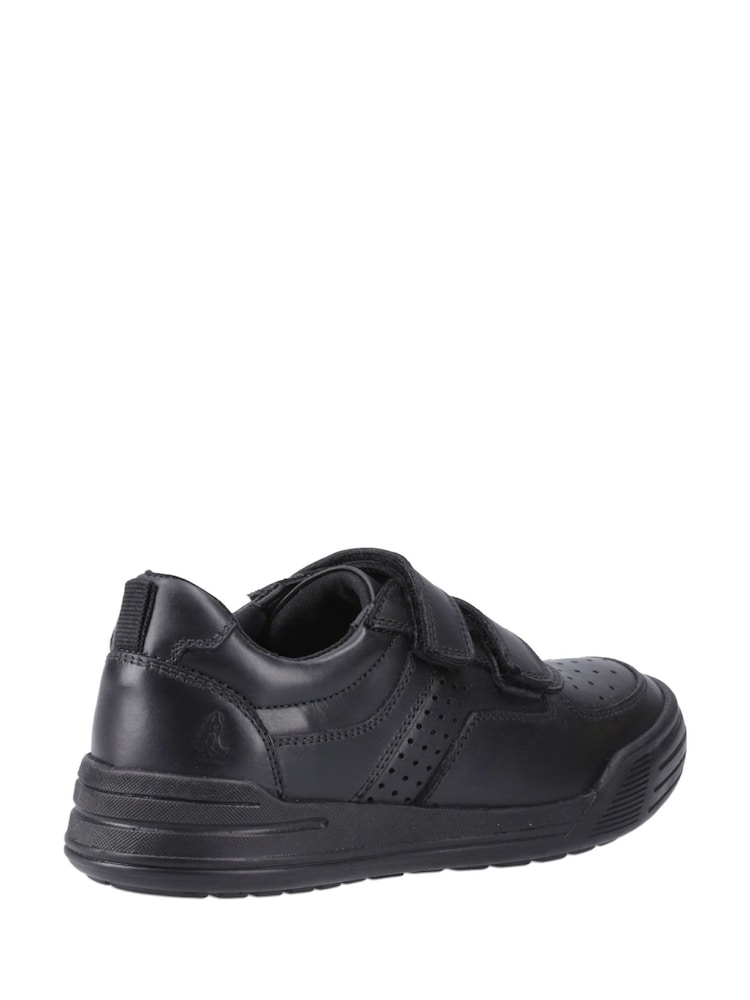Hush Puppies Black Sully Touch Fastening Senior School Shoes - Image 2 of 4 Hush Puppies Black Sully Touch Fastening Senior School Shoes - Image 2 of 4