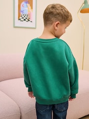 Eleanor Bowmer Kids Oversized Verde Crăciun Santa Claws Hanorac - Imaginea 5 din 11