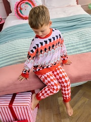 Eleanor Bowmer Red Christmas Santa Family Matching 100% Cotton Pyjamas - Image 5 of 11