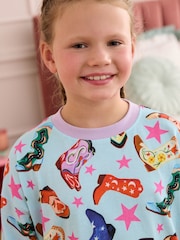Eleanor Bowmer Blue Christmas Family Matching 100% Cotton Pyjamas - Image 5 of 5