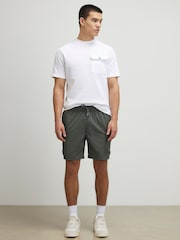 River Island Green Skinny Fit Cargo Shorts - Image 1 of 4